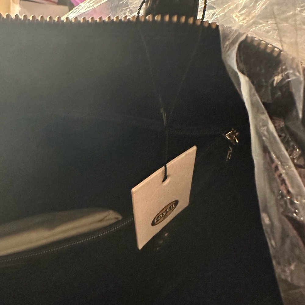 FOSSIL Sydney Metallic Shopper NWT - Picture 10 of 11